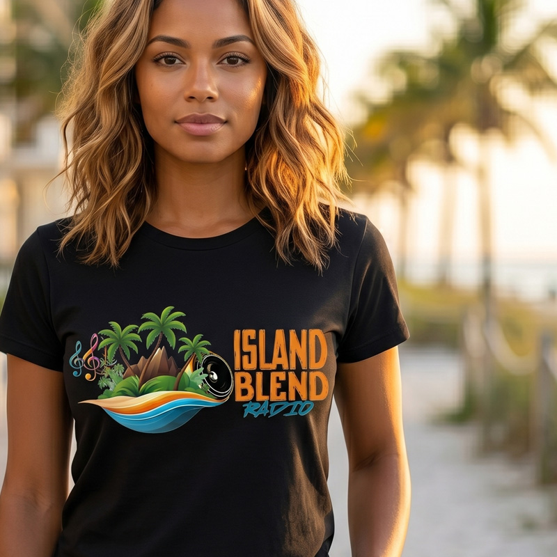 Island Blend Radio T-Shirt - Black