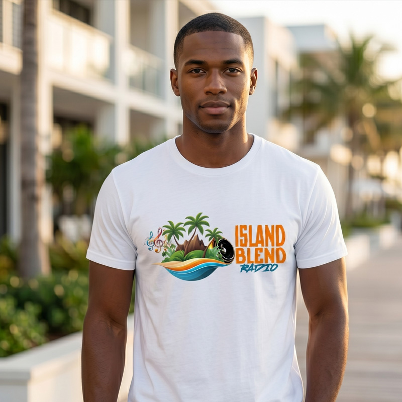 Island Blend Radio T-Shirt - White